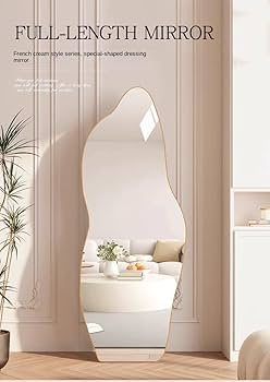 装飾的な金色フレームのスタンドミラー ぼん家具 姿見 おしゃれ 北欧 スタンドミラー 全身 鏡 木枠 玄関